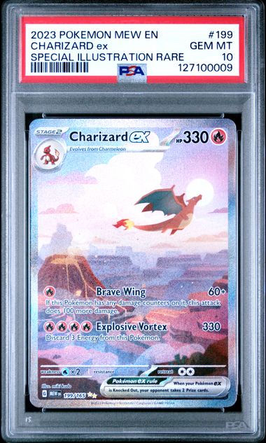 2023 POKEMON MEW EN-151 #199 CHARIZARD ex SPECIAL ILLUSTRATION RARE - PSA 10