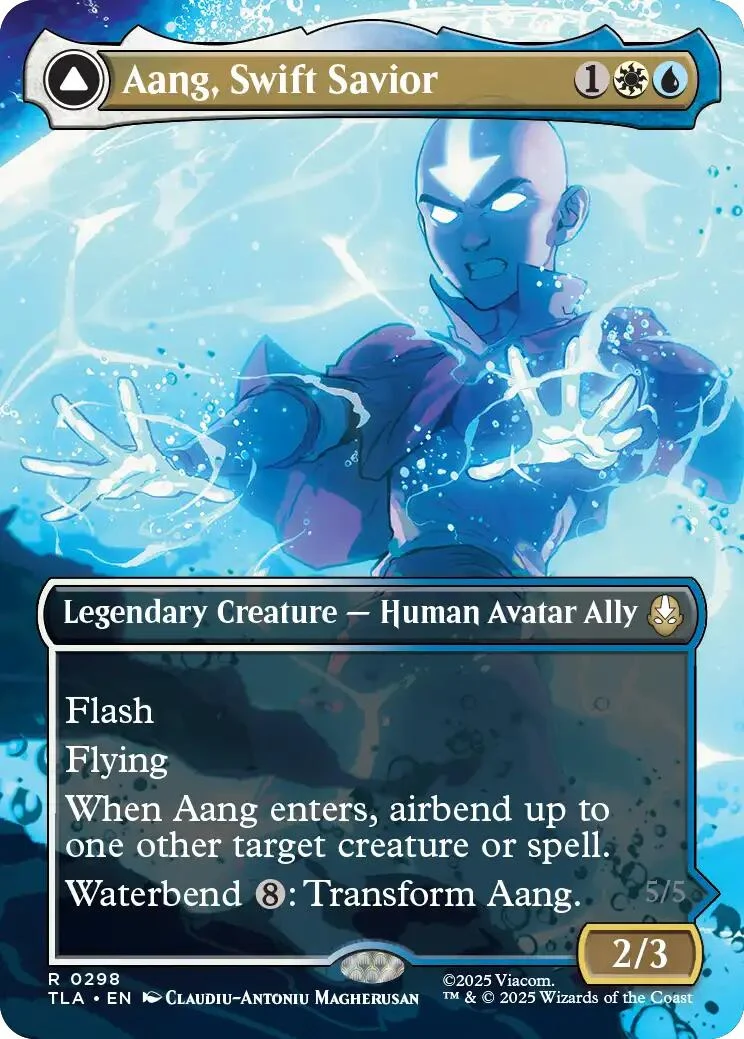 Aang, Swift Savior (0298) (Borderless) (298) (Avatar: The Last Airbender)