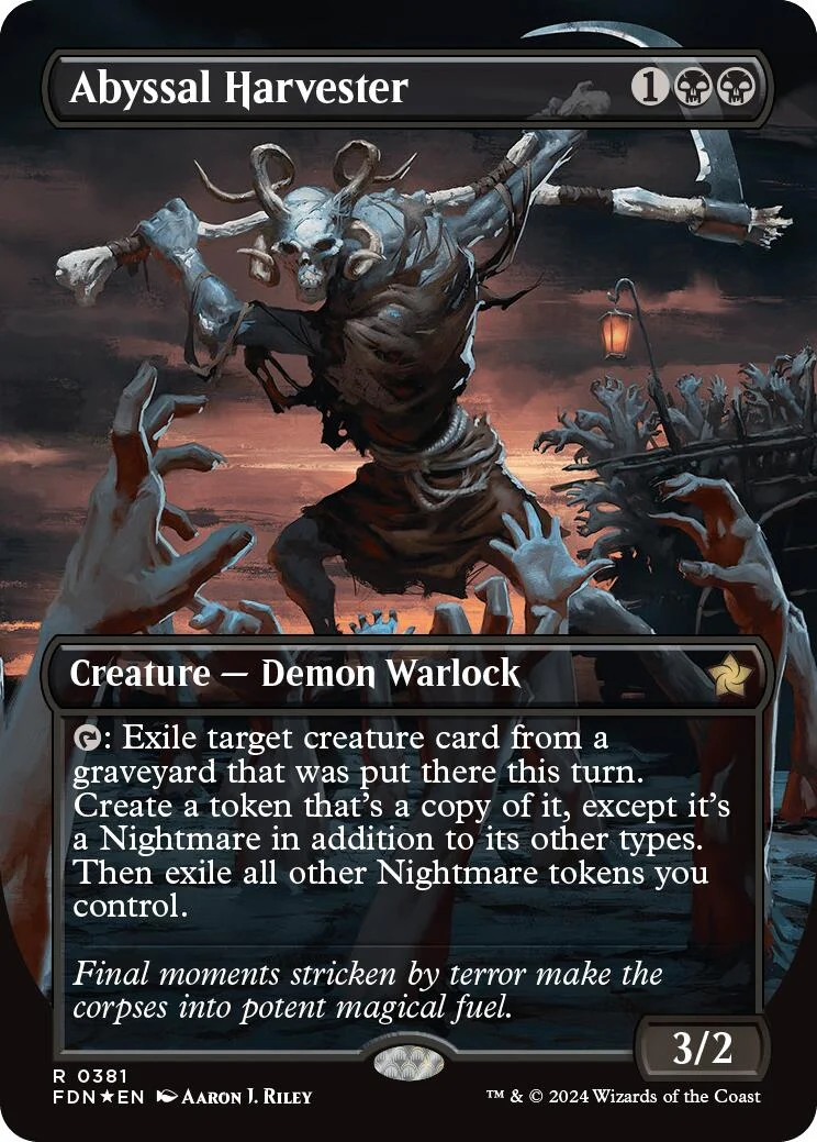 Abyssal Harvester (Borderless) (Mana Foil) (381) (Foundations)