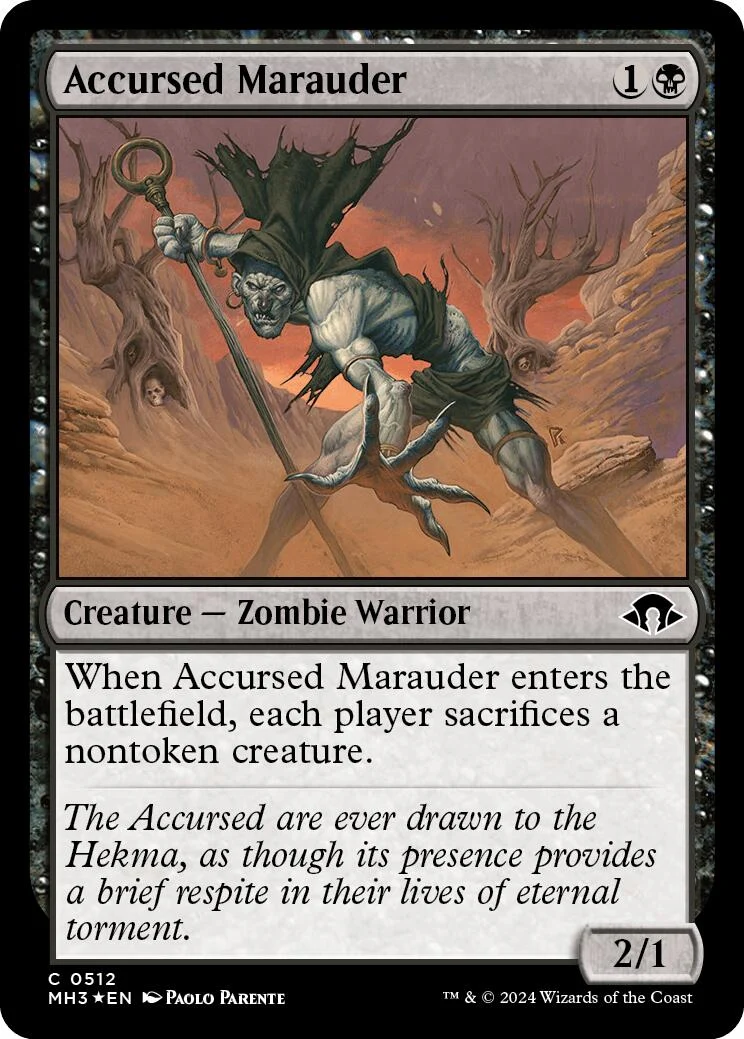 Accursed Marauder (Ripple Foil) (512) (Modern Horizons 3)