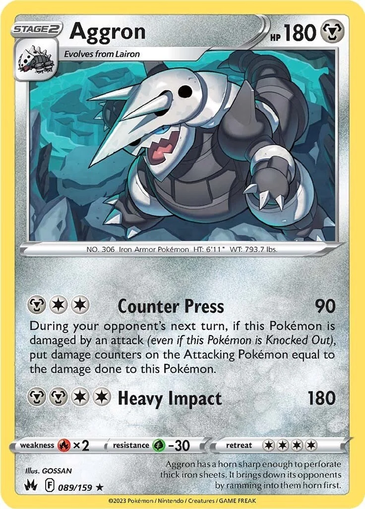 Aggron (089/159) (Crown Zenith)