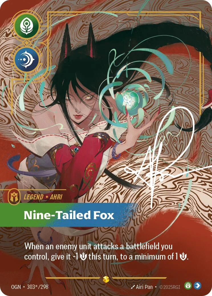 Ahri - Nine-Tailed Fox (Signature) (303*/298) (Origins)