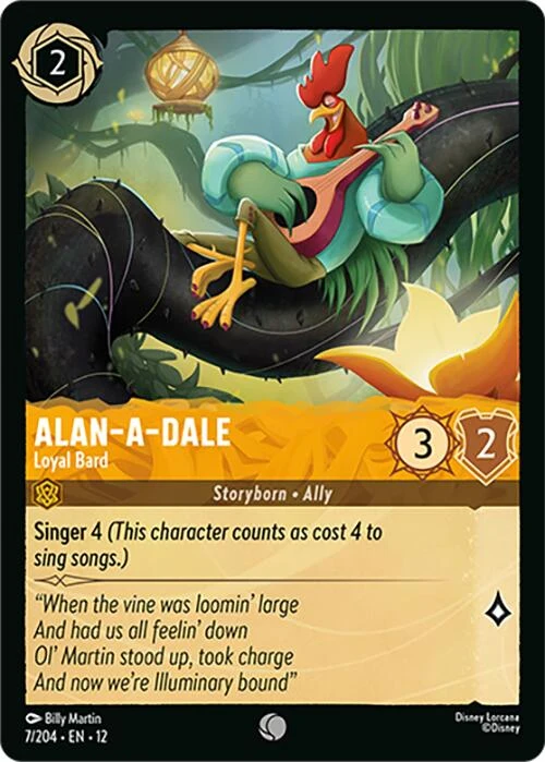 Alan-a-Dale - Loyal Bard (7/204) (Wilds Unknown)