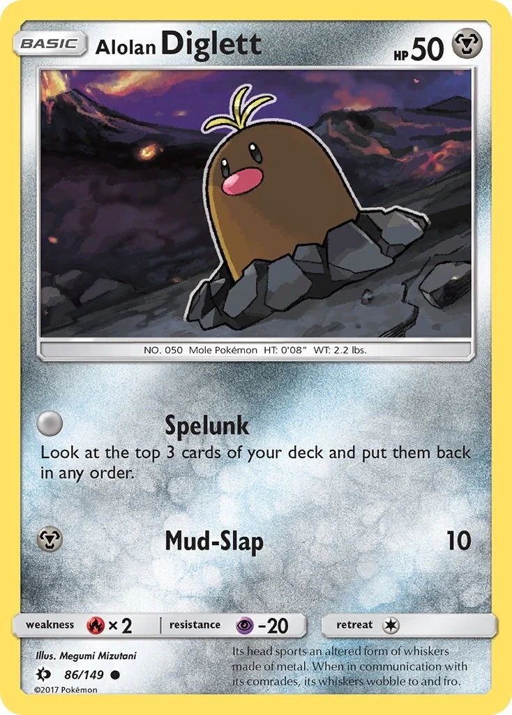 Alolan Diglett (86/149) (SM Base Set)