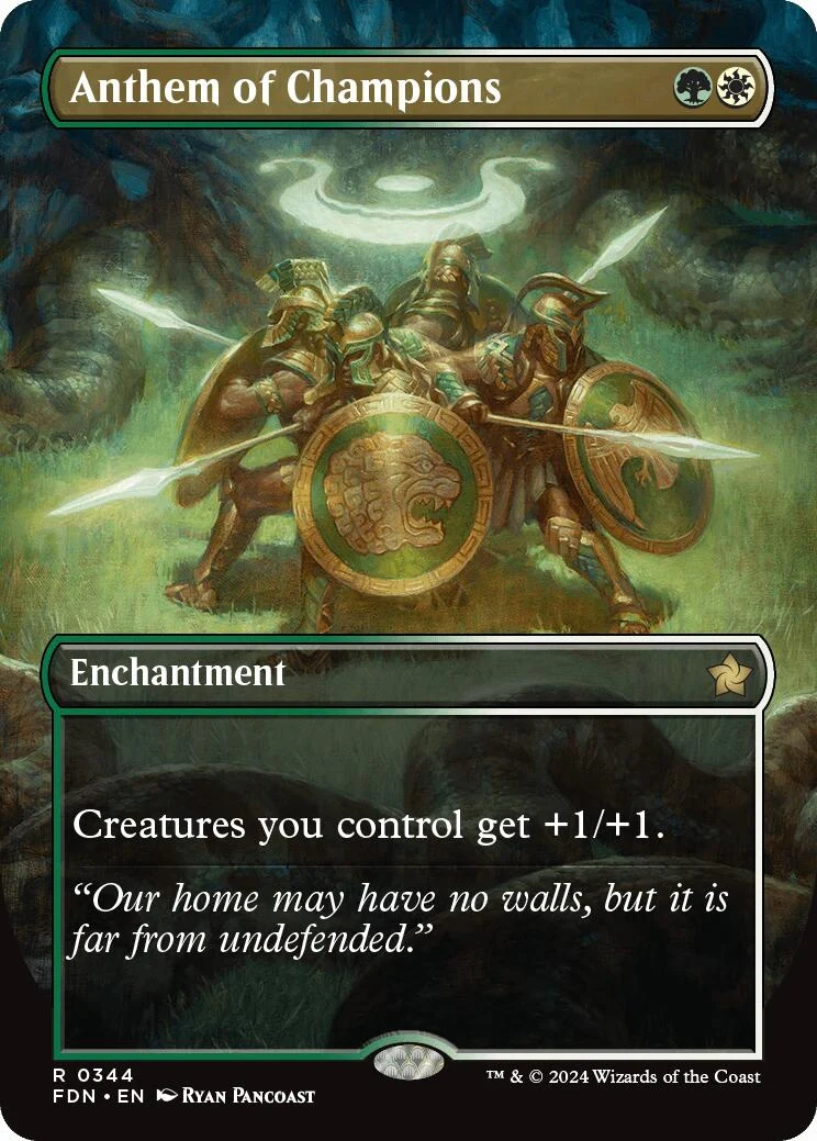 Anthem of Champions (Borderless) (344) (Foundations)