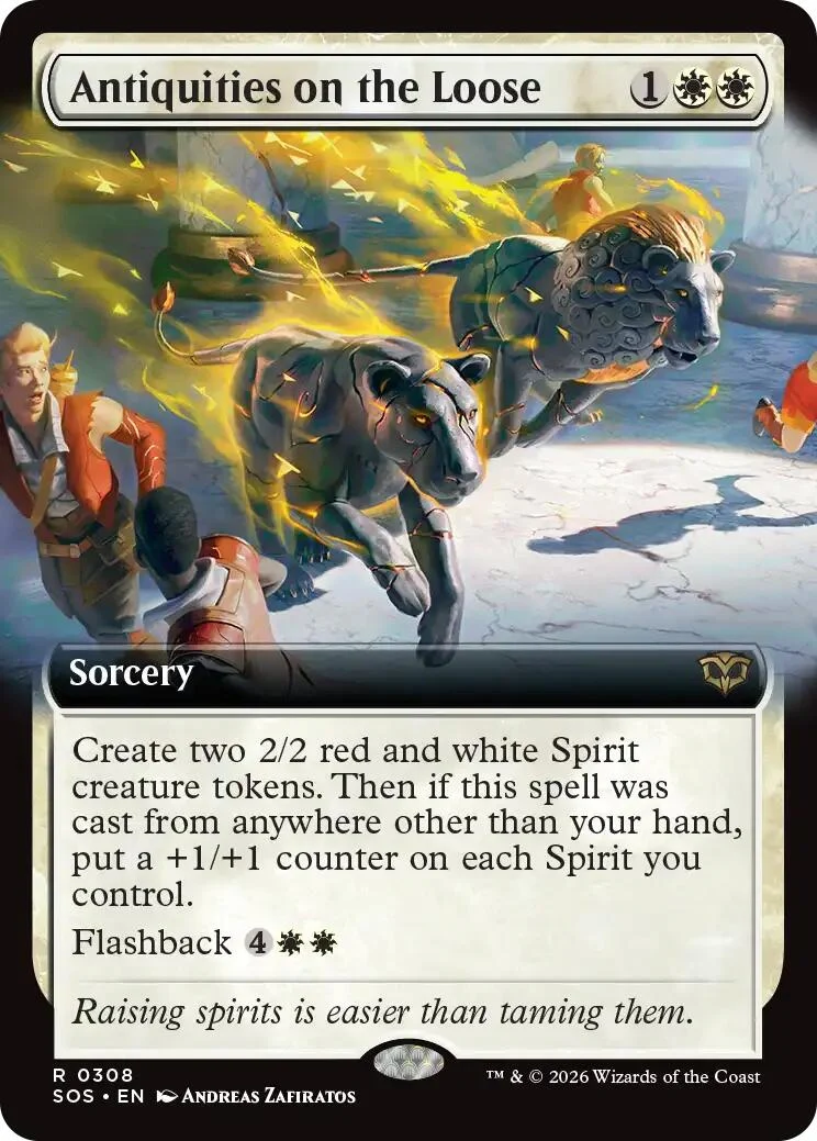Antiquities on the Loose (Extended Art) (308) (Secrets of Strixhaven)