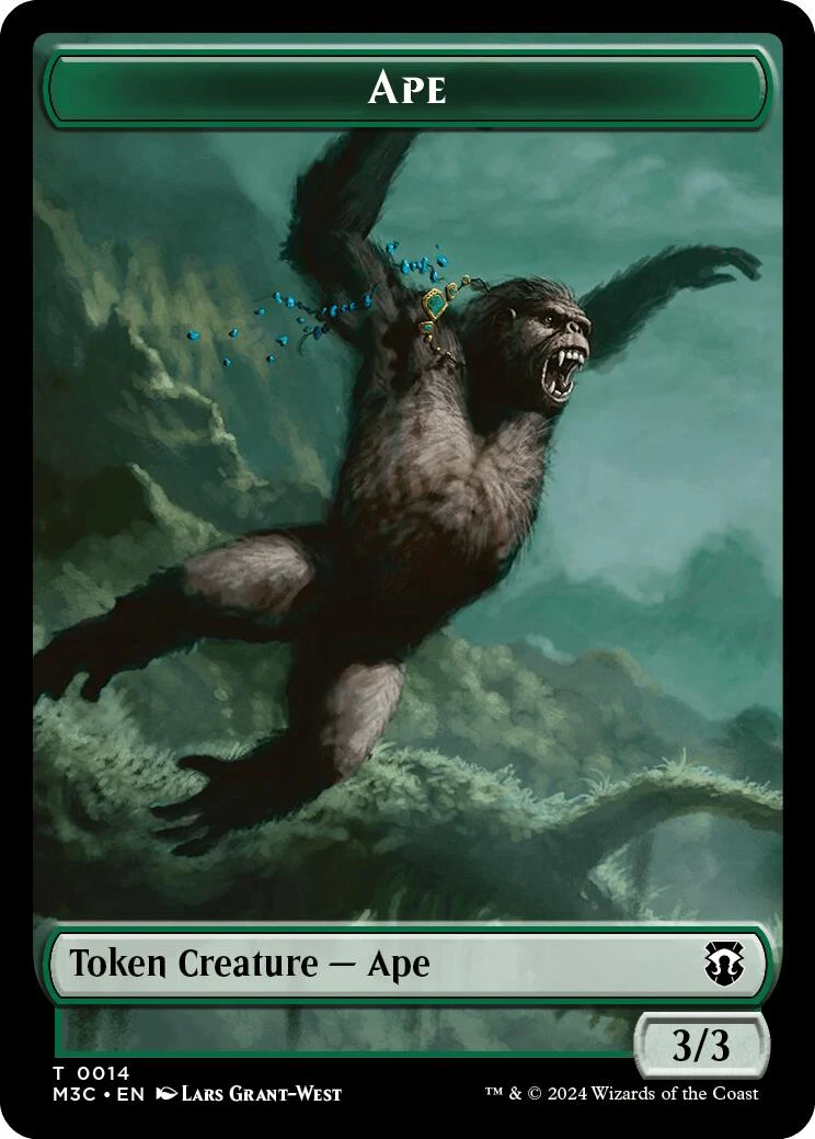 Ape (Ripple Foil) // Plant Double-Sided Token (14 // 26)