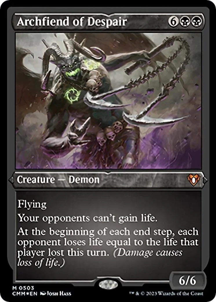 Archfiend of Despair (Foil Etched) (503) (Commander Masters)