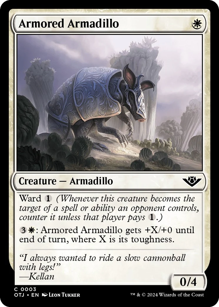 Armored Armadillo (3) (Outlaws of Thunder Junction)