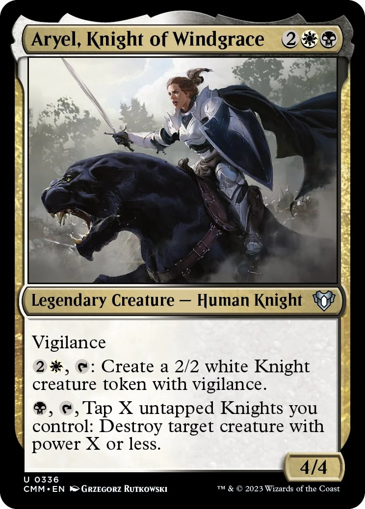 Aryel, Knight of Windgrace (336) (Commander Masters)