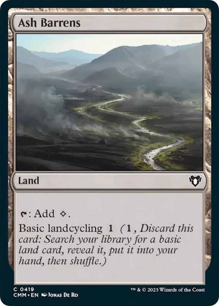 Ash Barrens (419) (Commander Masters)