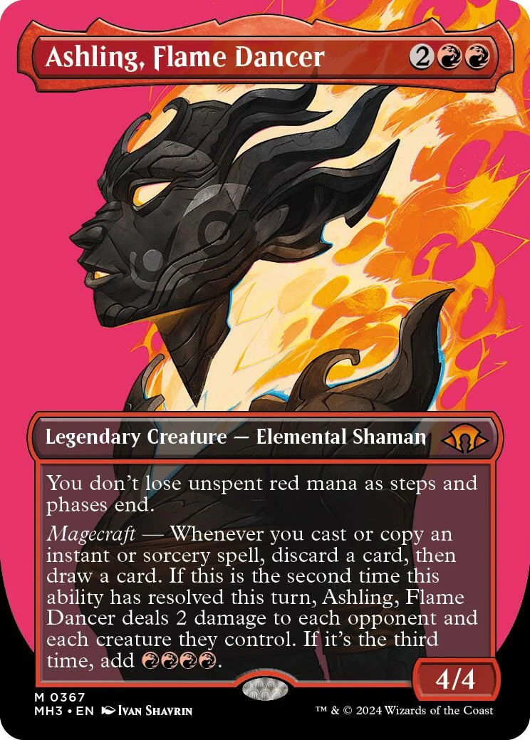 Ashling, Flame Dancer (Borderless) (367) (Modern Horizons 3)