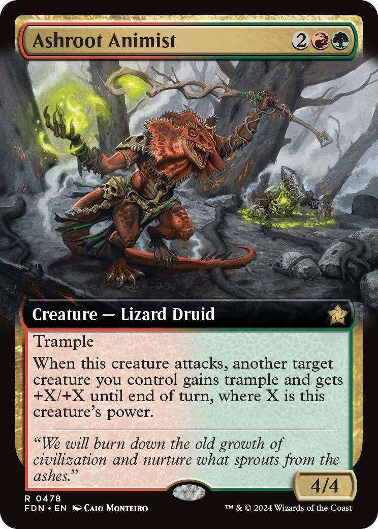 Ashroot Animist (Extended Art) (478) (Foundations)