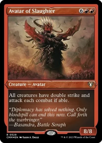 Avatar of Slaughter (Foil Etched) (529) (Commander Masters)