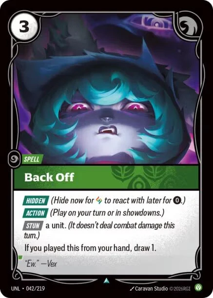 Back Off (042/219) (Unleashed)