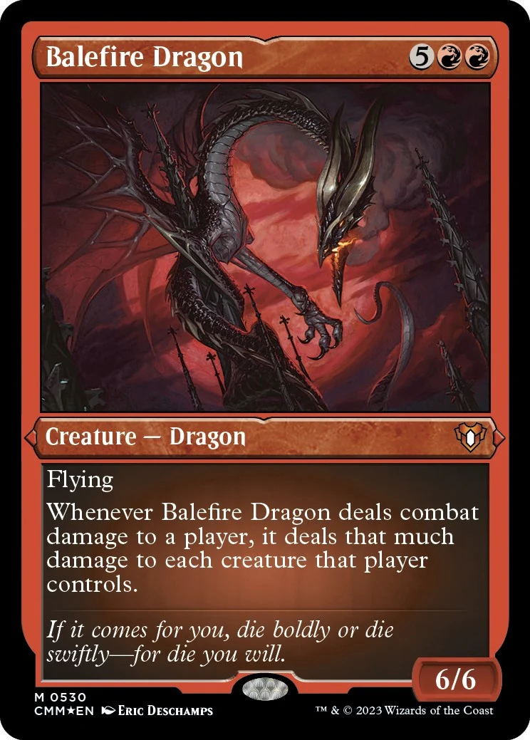 Balefire Dragon (Foil Etched) (530) (Commander Masters)