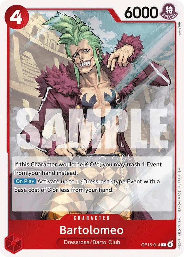 Bartolomeo (OP15-014) (Adventure on Kami's Island)