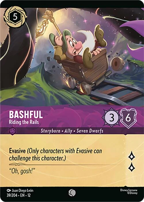 Bashful - Riding the Rails (Foil) (39/204) (Wilds Unknown)