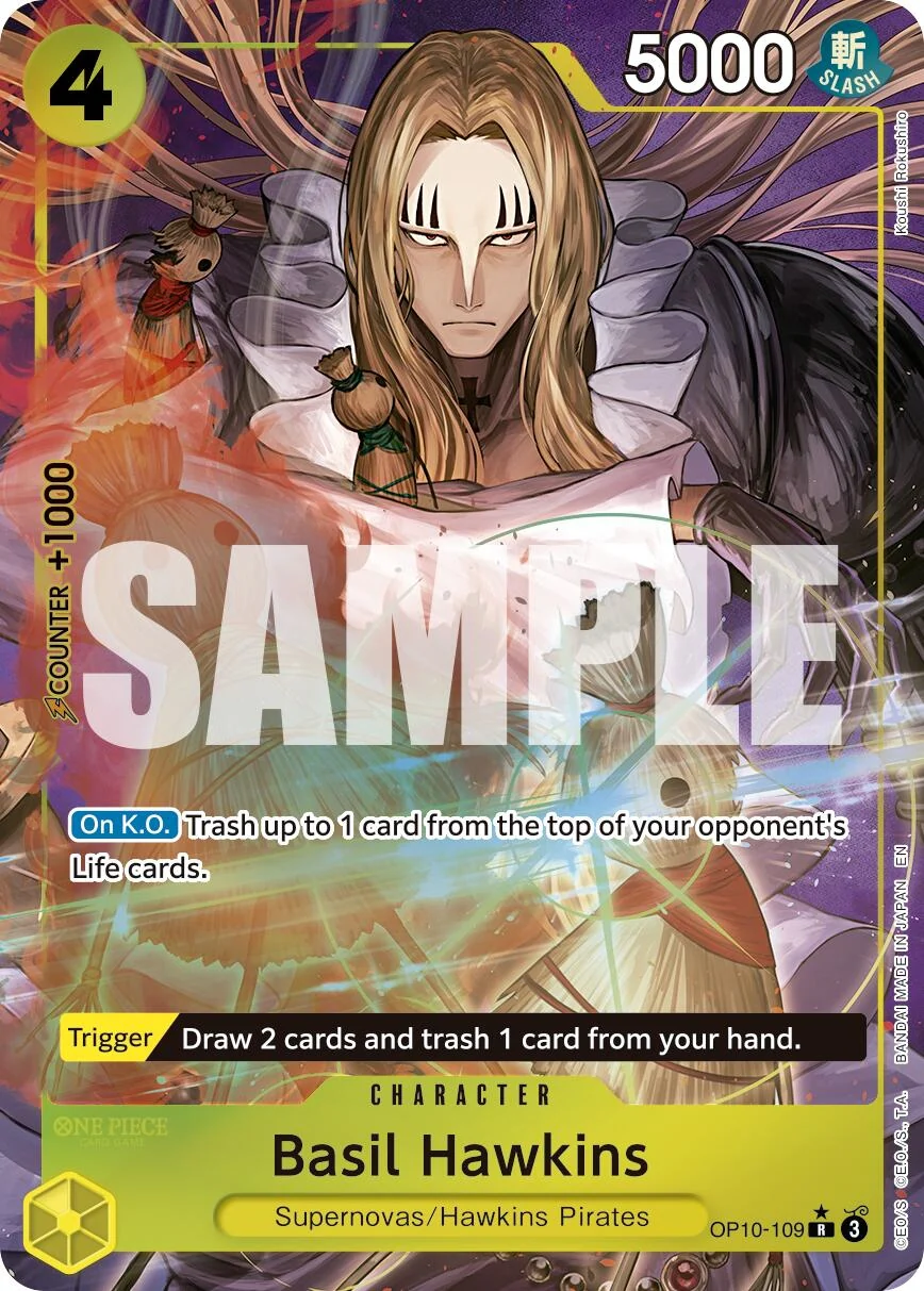 Basil Hawkins - OP10-109 (Alternate Art) (OP10-109) (Premium Booster -The Best- Vol. 2)