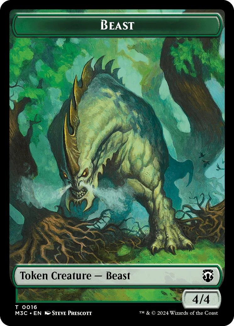 Beast (0016) (Ripple Foil) // Copy Double-Sided Token (16 // 1)