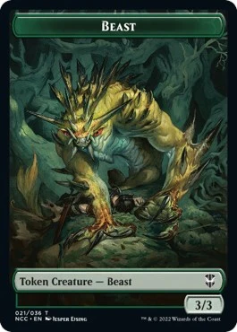 Beast // Saproling Double-Sided Token (21 // 28)