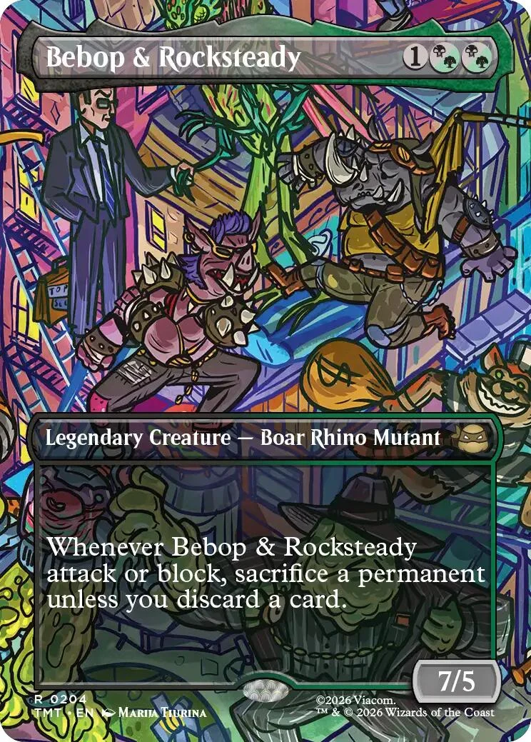 Bebop & Rocksteady (Borderless) (204) (Teenage Mutant Ninja Turtles)