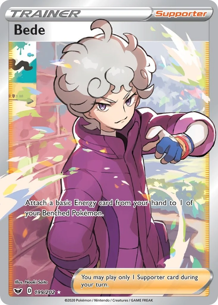 Bede (Full Art) (199/202) (SWSH01: Sword & Shield Base Set)