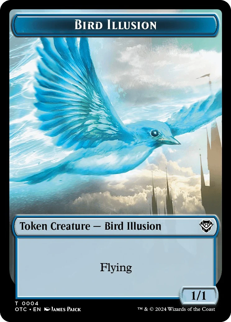 Bird Illusion // Elemental (0014) Double-Sided Token (4 // 14)