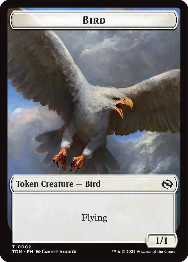 Bird // Monk Double-Sided Token (2 // 3) (Tarkir: Dragonstorm)