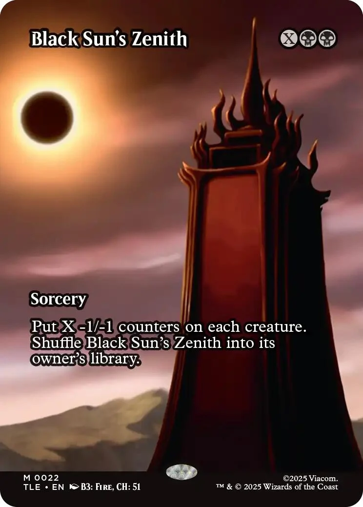 Black Sun's Zenith (Borderless) (22) (Avatar: The Last Airbender: Eternal-Legal)