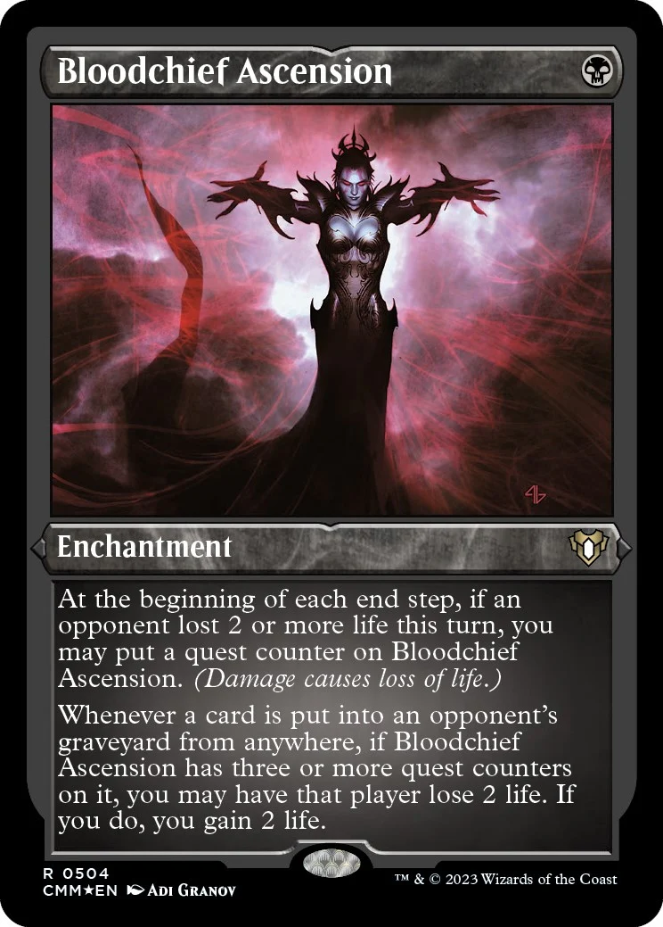 Bloodchief Ascension (Foil Etched) (504) (Commander Masters)