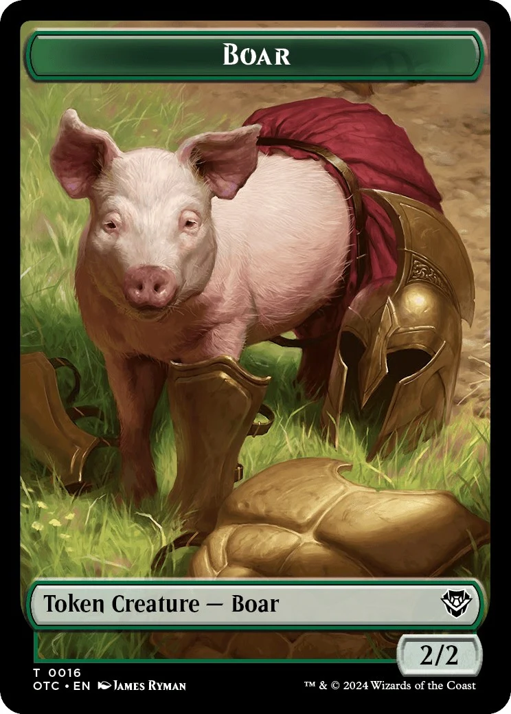 Boar // Treasure Double-Sided Token (16 // 18)