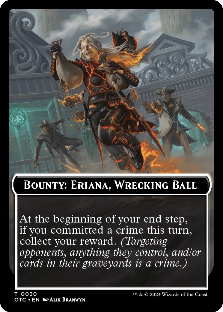 Bounty: Eriana, Wrecking Ball // Bounty Rules Double-Sided Token (30)