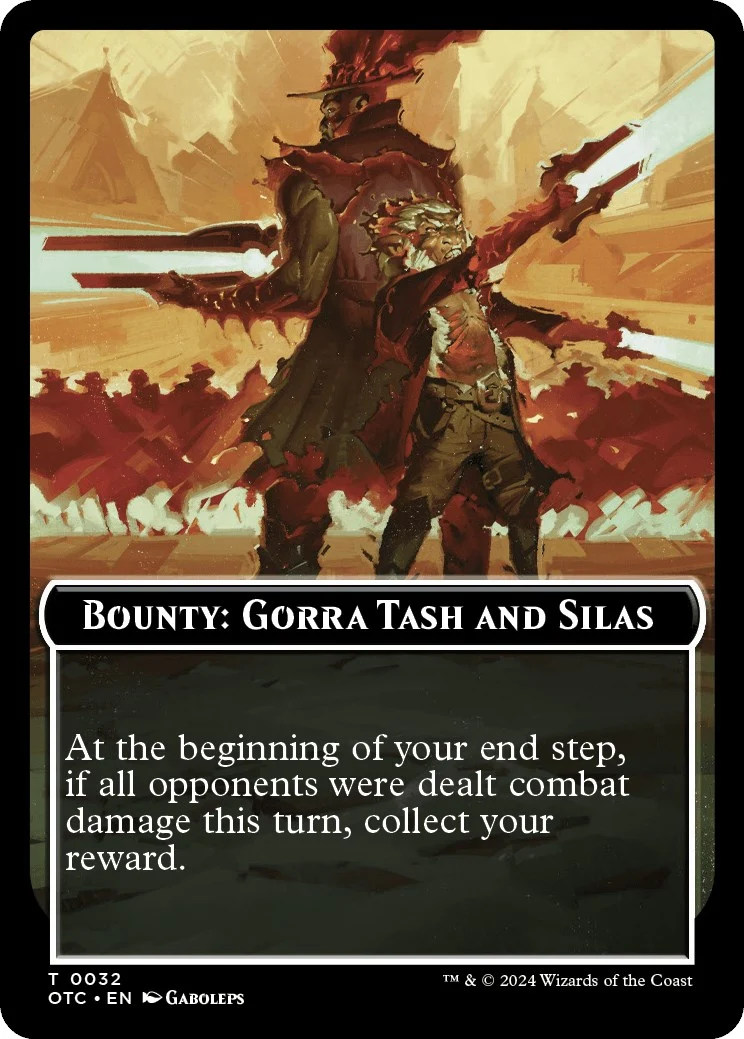 Bounty: Gorra Tash and Silas // Bounty Rules Double-Sided Token (32)