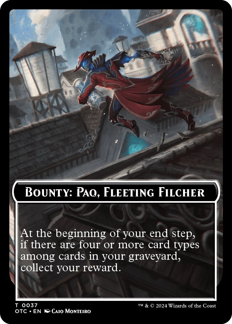 Bounty: Paq, Fleeting Filcher // Bounty Rules Double-Sided Token (37)