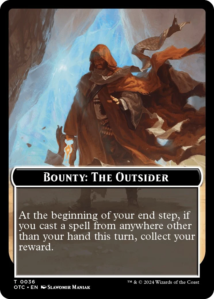 Bounty: The Outsider // Bounty Rules Double-Sided Token (36)