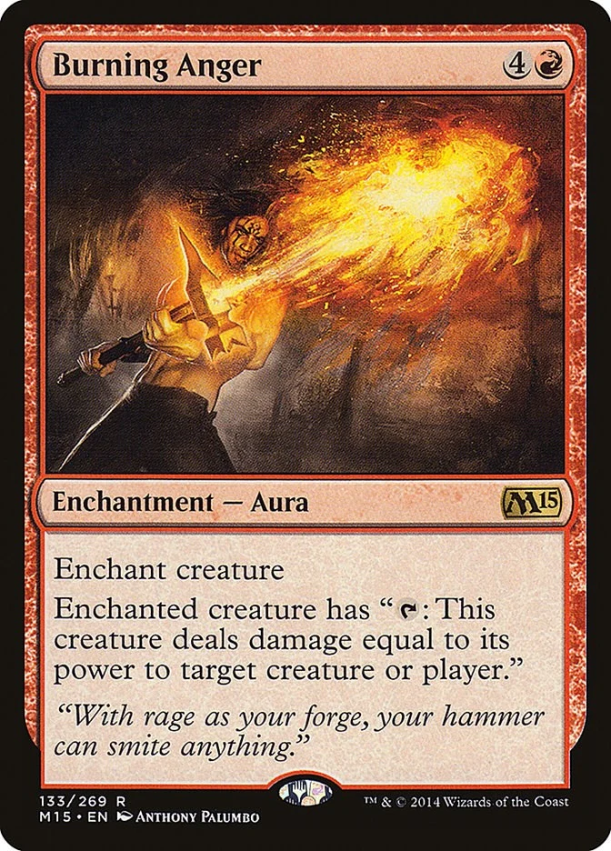 Burning Anger (133) (Magic 2015 (M15))