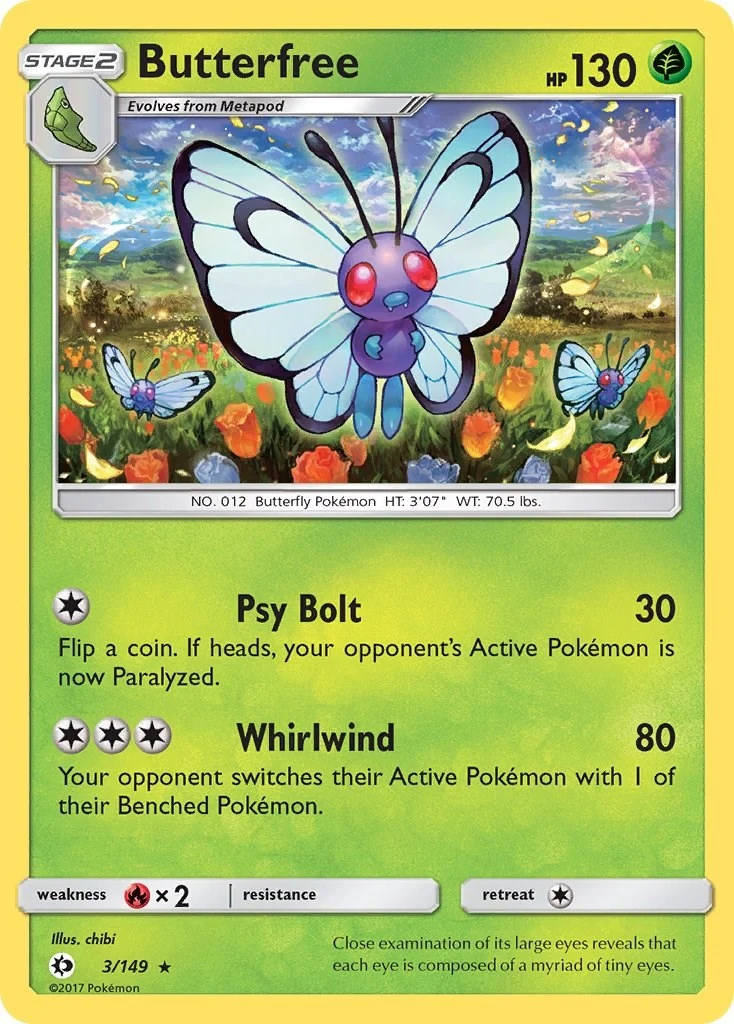 Butterfree (3/149) (SM Base Set)
