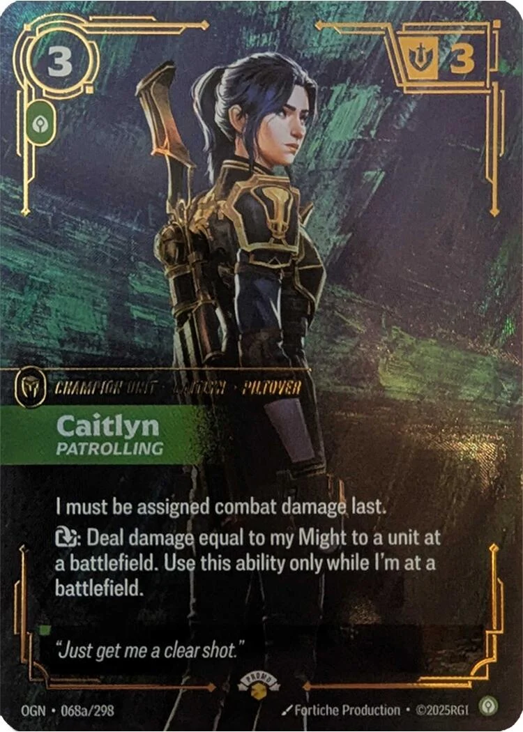 Caitlyn - Patrolling (068a/298) (Riftbound Promotional Cards)