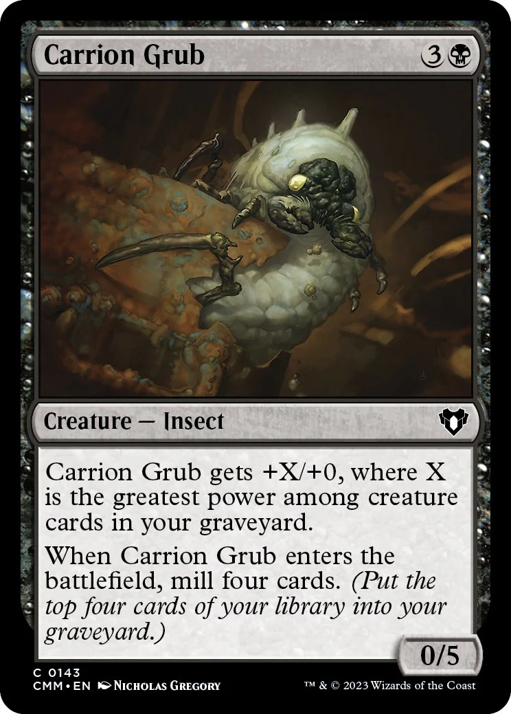 Carrion Grub (143) (Commander Masters)