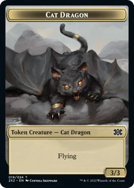 Cat Dragon // Knight Double-Sided Token (19 // 5)