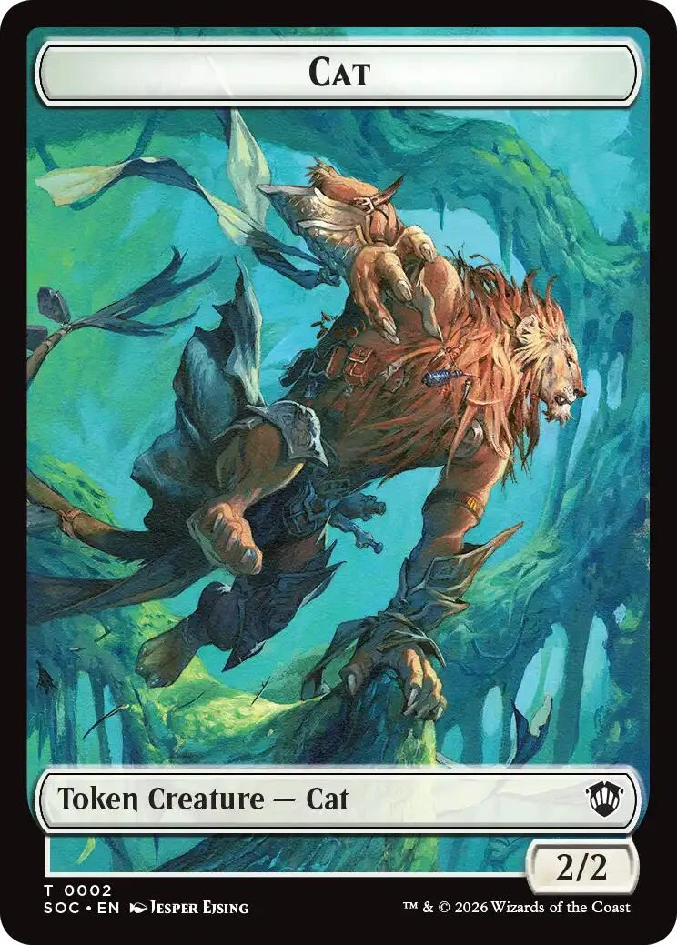 Cat // Inkling (0022) Double-Sided Token (2 // 22) (Secrets of Strixhaven)