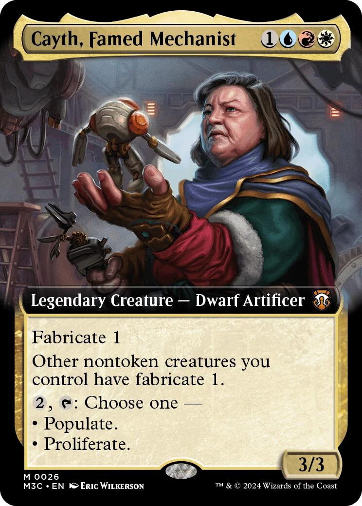 Cayth, Famed Mechanist (Extended Art) (26) (Modern Horizons 3)