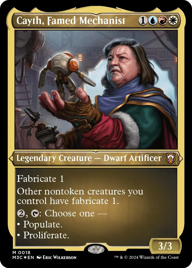 Cayth, Famed Mechanist (Foil Etched) (18) (Modern Horizons 3)