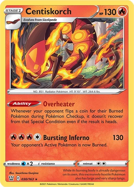 Centiskorch (030/163) (SWSH05: Battle Styles)