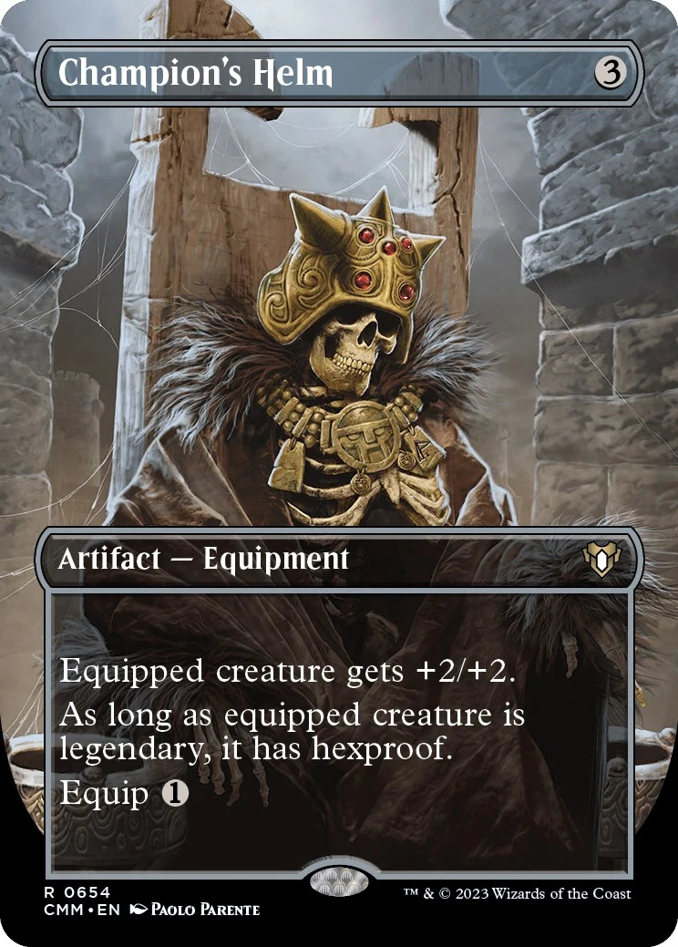 Champion's Helm (Borderless) (654) (Commander Masters)