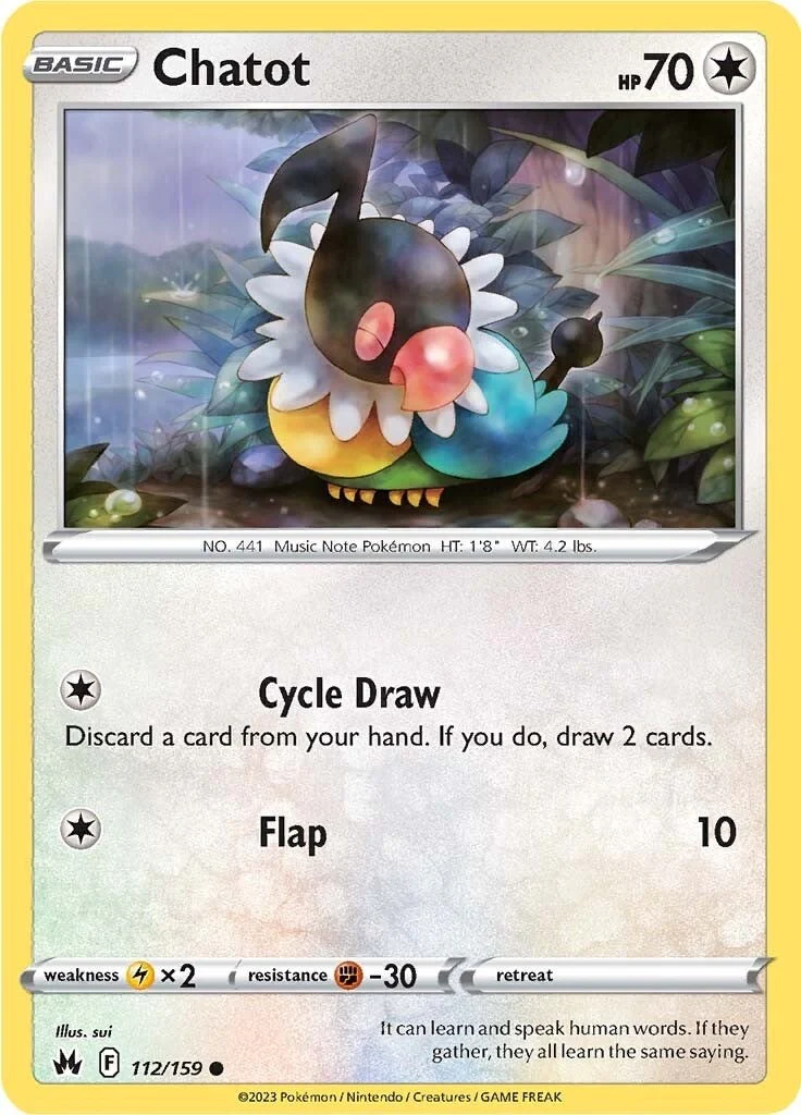 Chatot (112/159) (Crown Zenith)