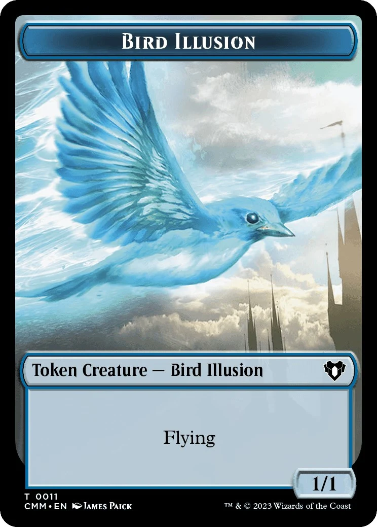 City's Blessing // Bird Illusion Double-Sided Token (49 // 11) (Commander Masters)