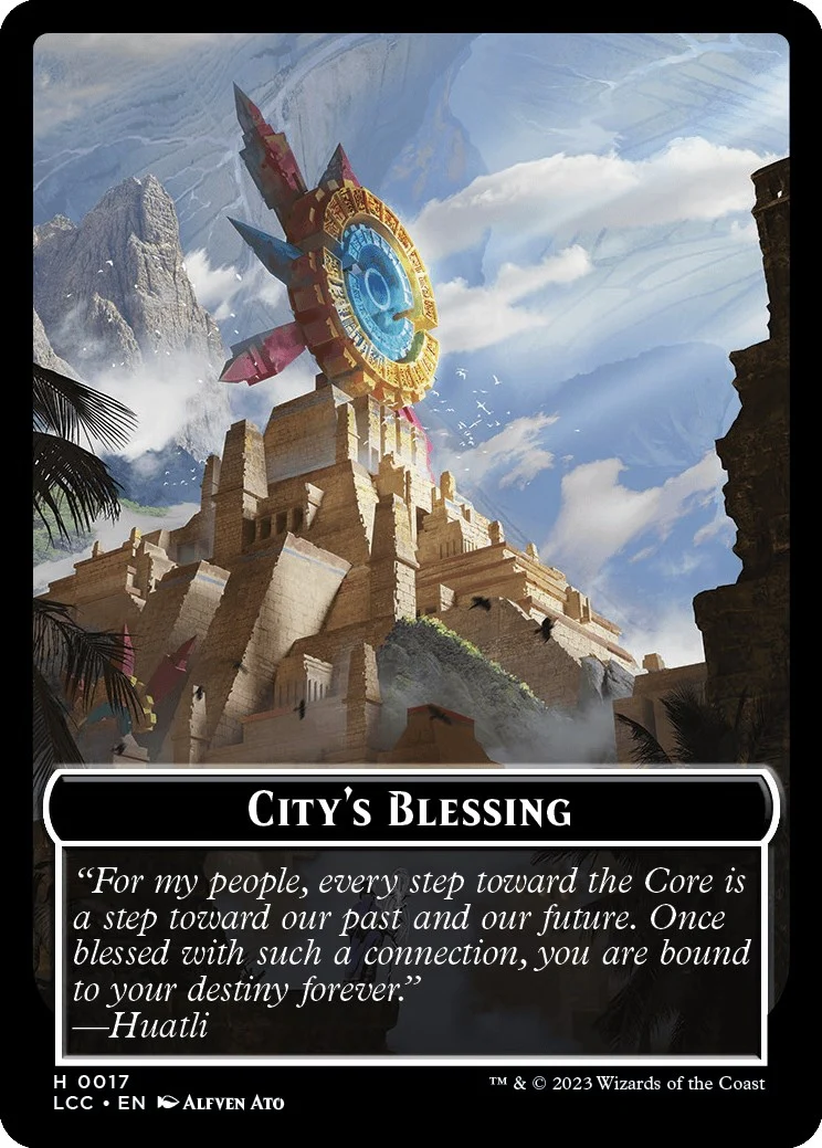 City's Blessing // Dinosaur Double-Sided Token (17 // 10)
