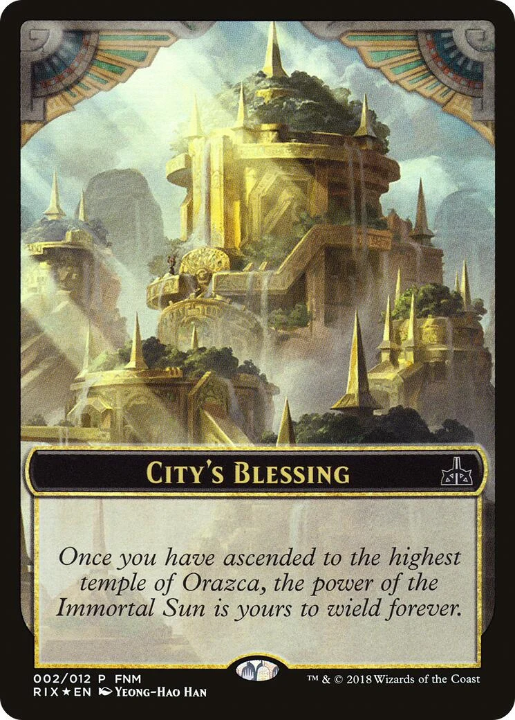 City's Blessing // Elemental Double-Sided Token (2) (FNM Promos)